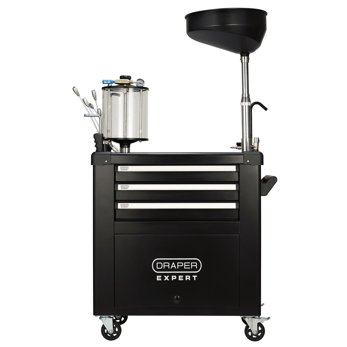 Draper Expert Mobile Oil Service Station & Chamber and Oil Drain Pan