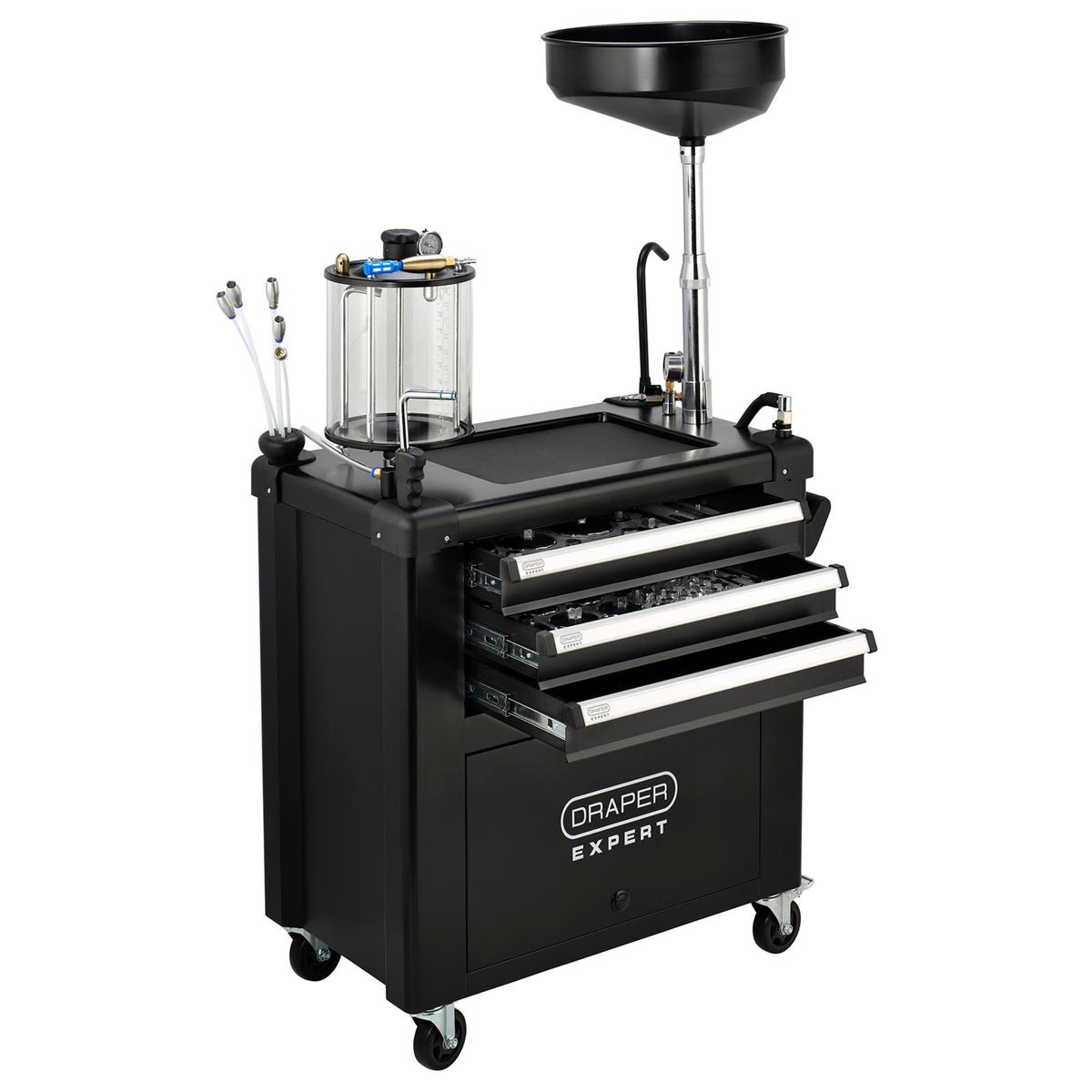 Draper Expert Mobile Oil Service Station & Chamber and Oil Drain Pan
