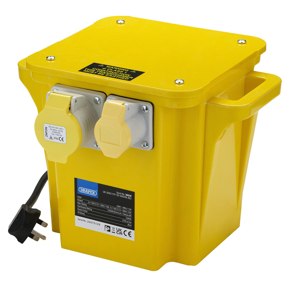 110V Portable Transformer, 5.0kVA : Model No. DPT5000A