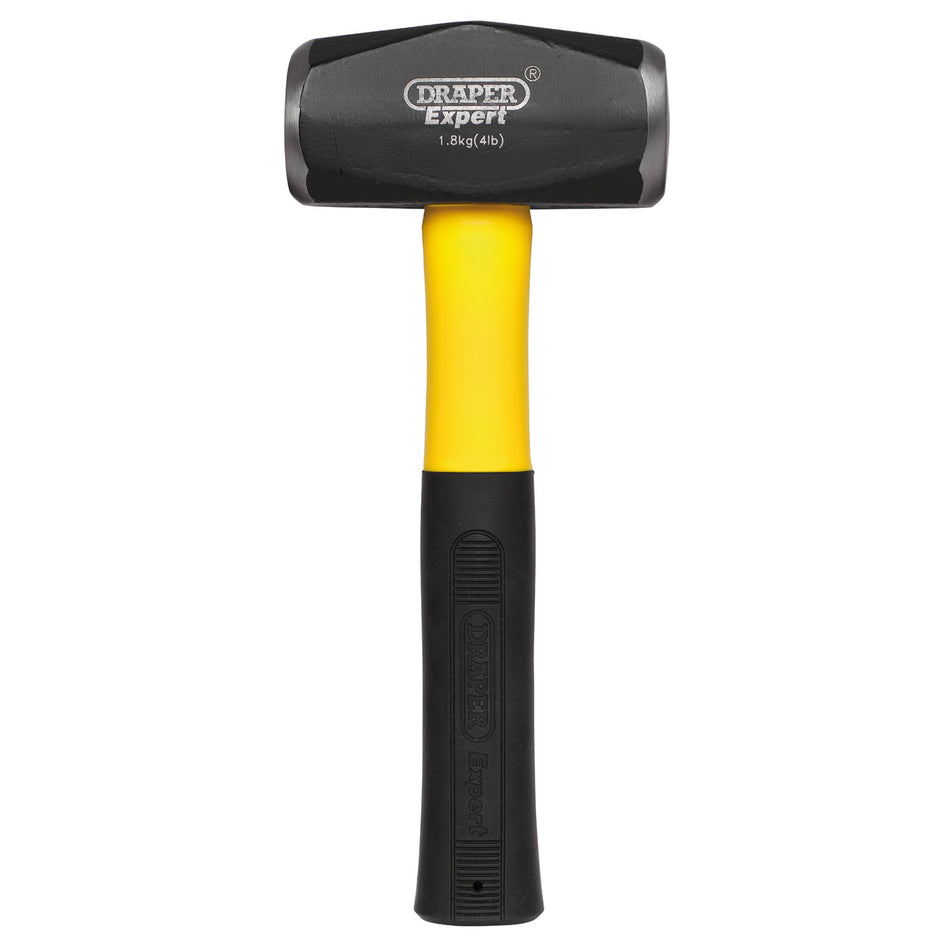 DRAPER Expert 1.8kg (4lb) Fibreglass Shaft Club Hammer: Model No.FG3A/L