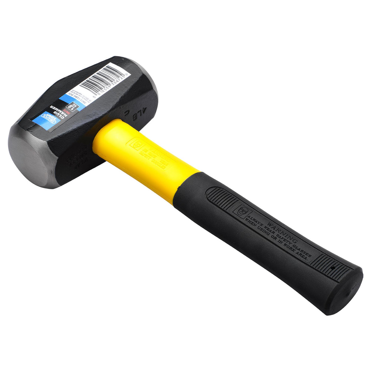 DRAPER Expert 1.8kg (4lb) Fibreglass Shaft Club Hammer: Model No.FG3A/L