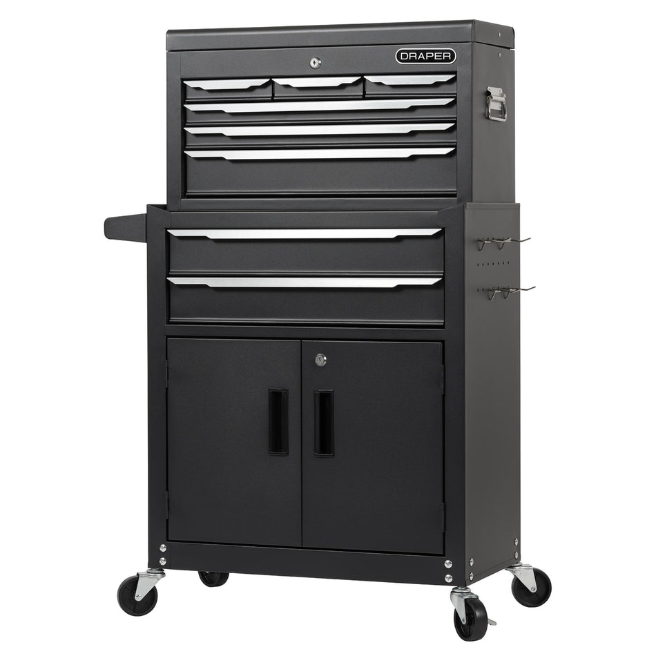 Combined Roller Cabinet and Tool Chest, 8 Drawer, 24"