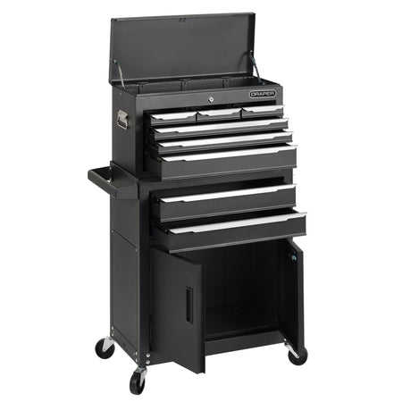 Combined Roller Cabinet and Tool Chest, 8 Drawer, 24"