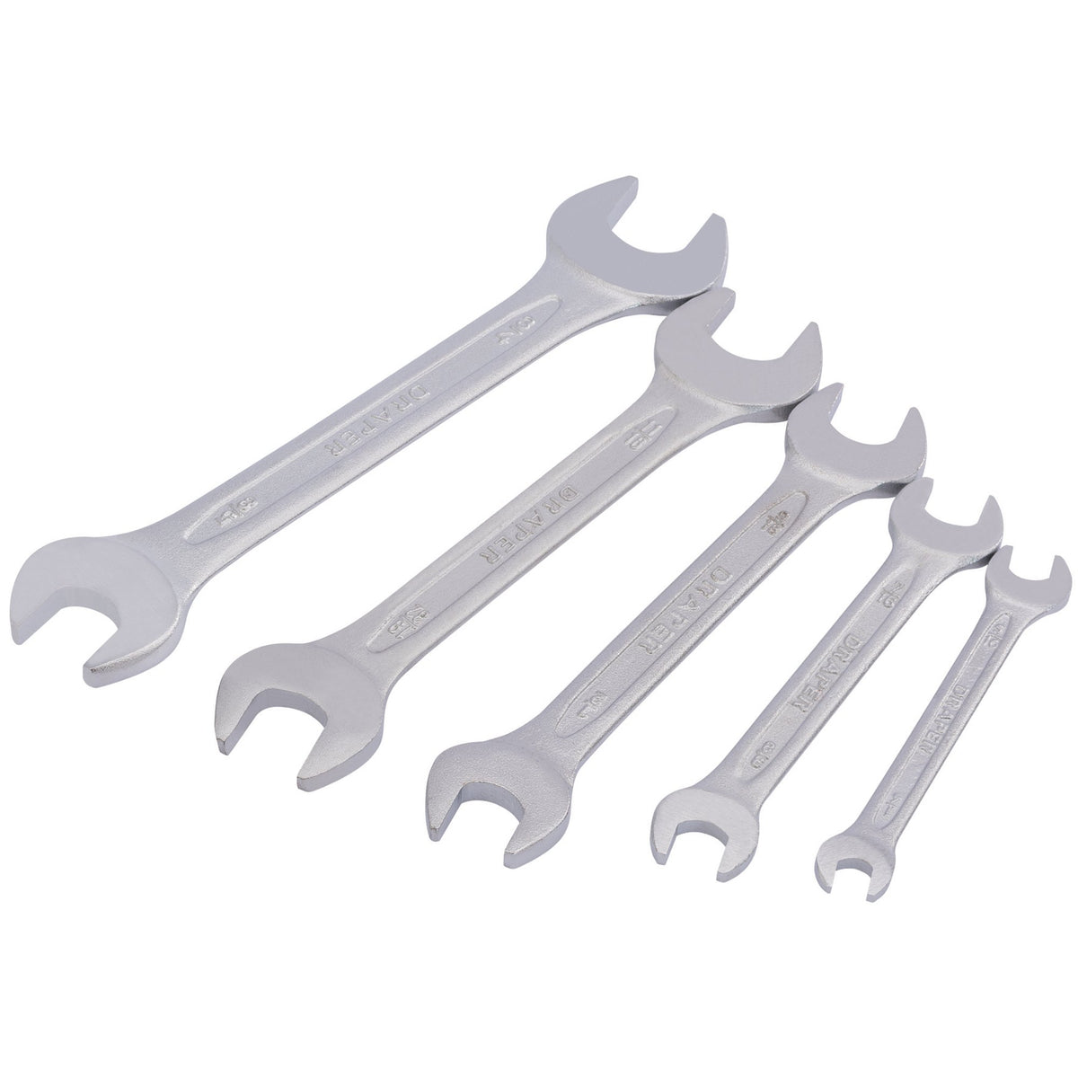 DRAPER 5 Piece AF Open End Spanner Set: Model No.5049/5/AF