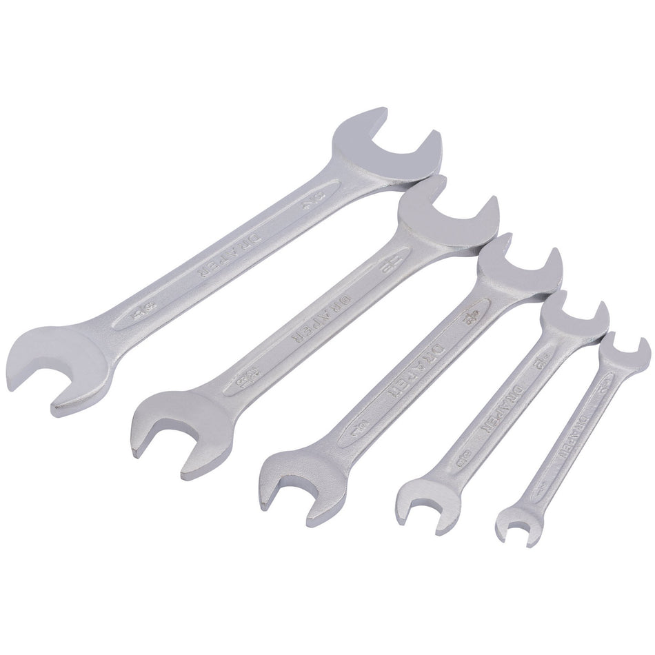 DRAPER 5 Piece AF Open End Spanner Set: Model No.5049/5/AF