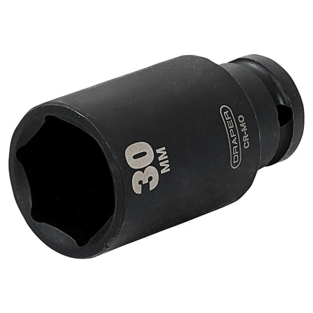 DRAPER Expert 30mm 1/2in. Square Drive Deep Impact Socket: Model No.410D-MM