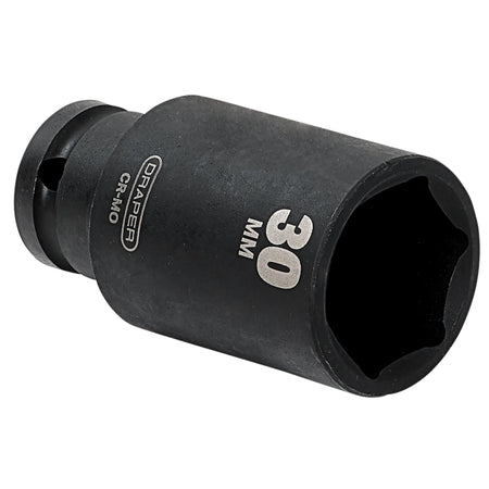 DRAPER Expert 30mm 1/2in. Square Drive Deep Impact Socket: Model No.410D-MM