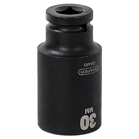 DRAPER Expert 30mm 1/2in. Square Drive Deep Impact Socket: Model No.410D-MM