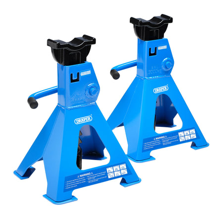 DRAPER 3 tonne Ratcheting Axle Stands (Pair): Model No.AS3000R