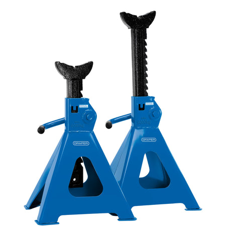 DRAPER 6 tonne Ratcheting Axle Stands (Pair): Model No.AS6000R