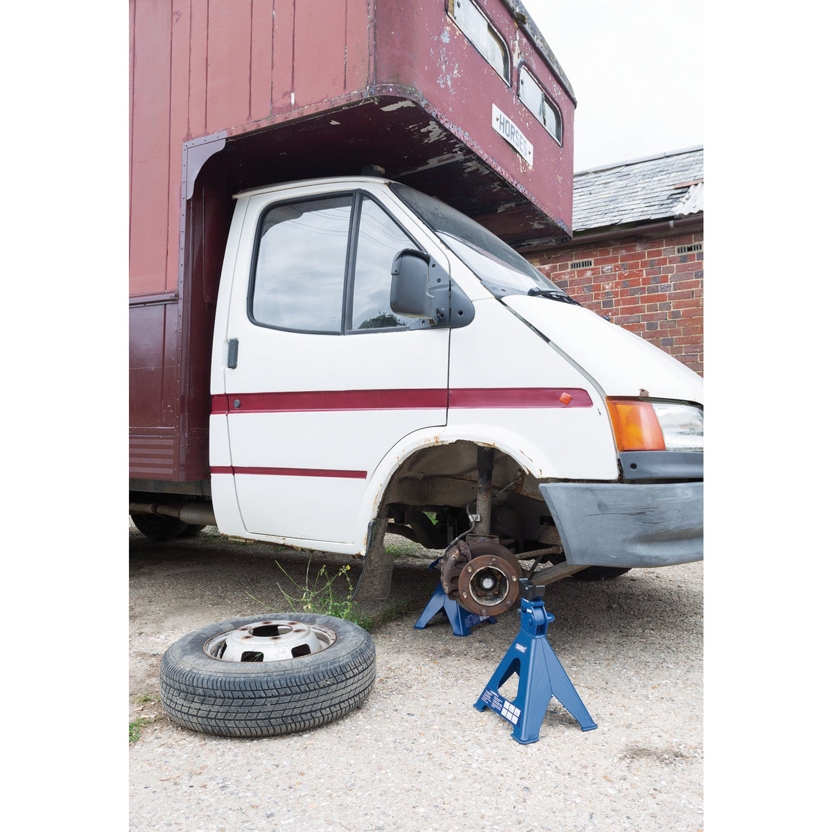 DRAPER 6 tonne Ratcheting Axle Stands (Pair): Model No.AS6000R