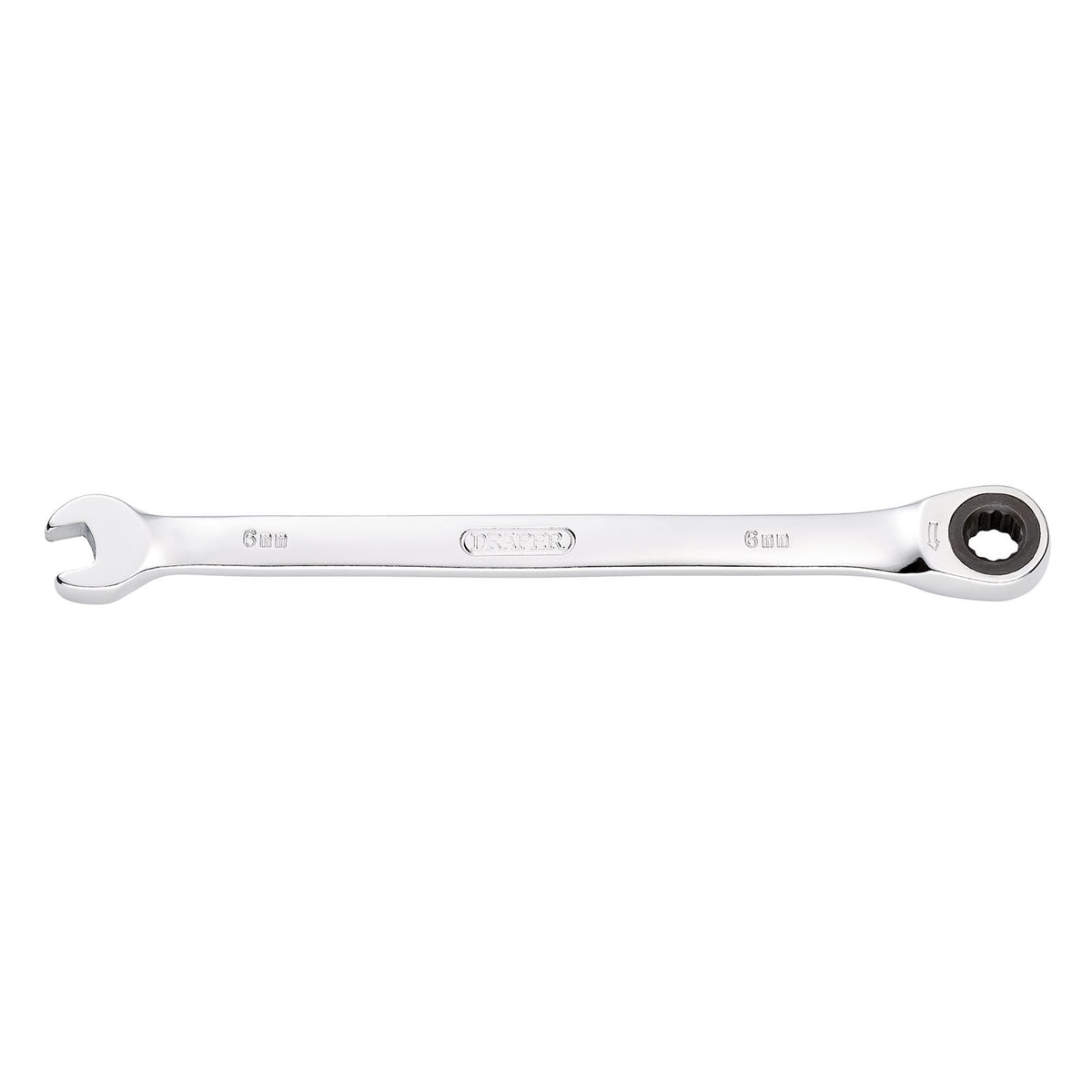 DRAPER Hi-Torq ; 6mm Metric Ratcheting Combination Spanner: Model No.8230MM