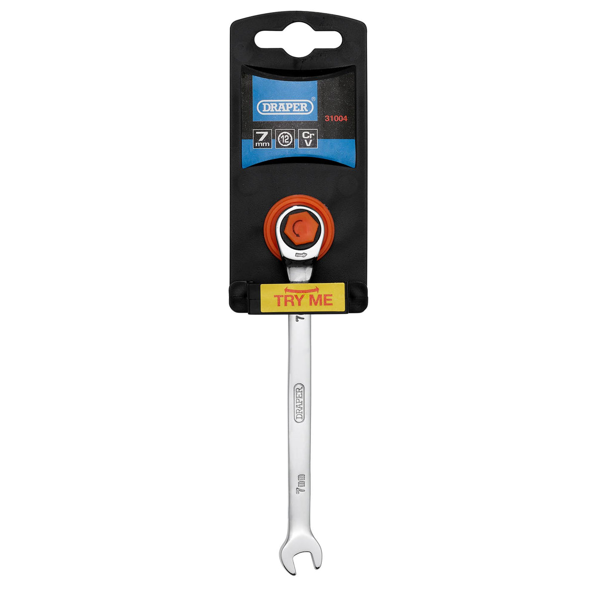 DRAPER Hi-Torq ; 7mm Metric Ratcheting Combination Spanner: Model No.8230MM