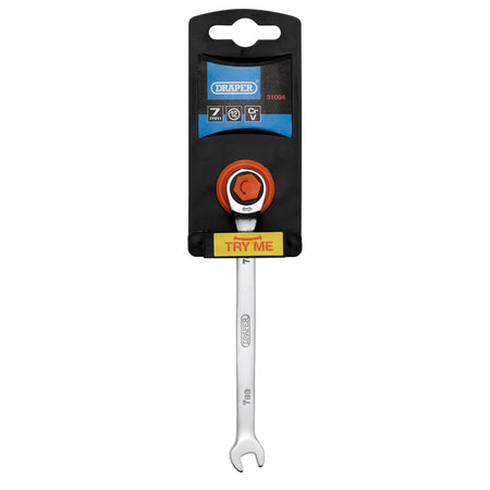 DRAPER Hi-Torq ; 7mm Metric Ratcheting Combination Spanner: Model No.8230MM