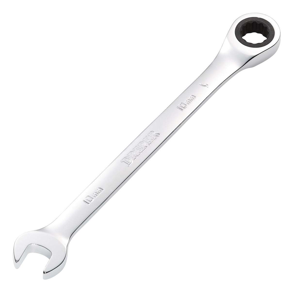 DRAPER Hi-Torq ; 10mm Metric Ratcheting Combination Spanner: Model No.8230MM