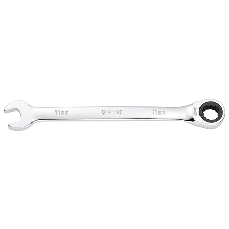 DRAPER Hi-Torq ; 11mm Metric Ratcheting Combination Spanner: Model No.8230MM