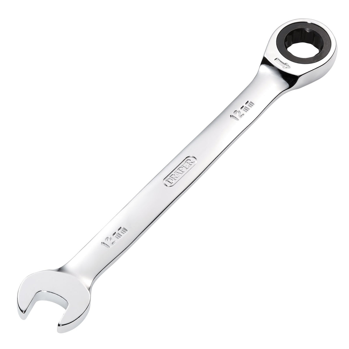 DRAPER Hi-Torq ; 12mm Metric Ratcheting Combination Spanner: Model No.8230MM