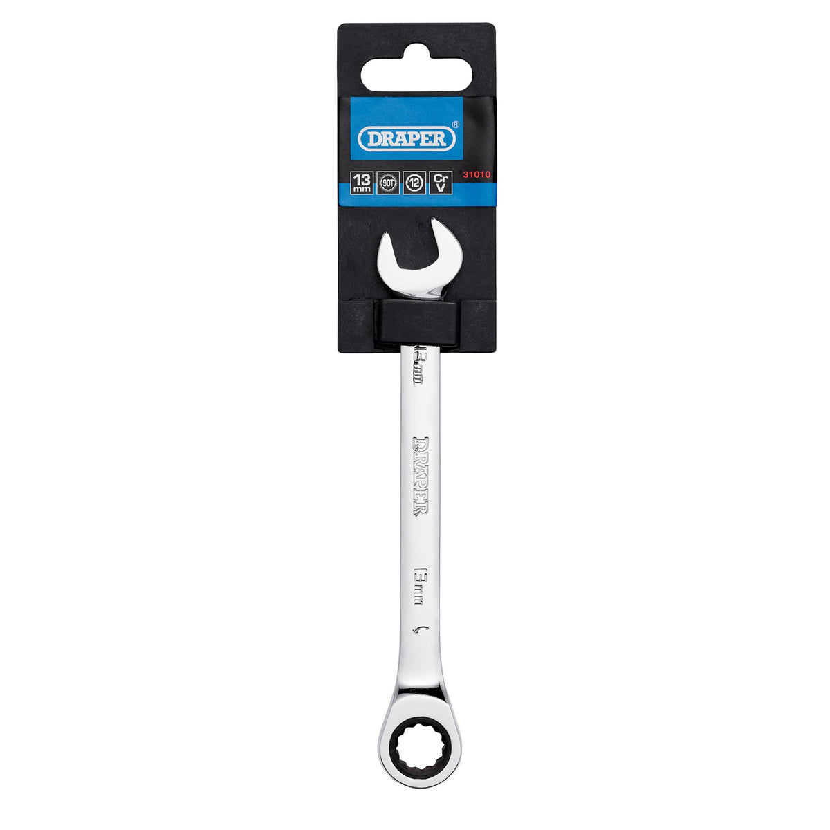 DRAPER Hi-Torq ; 13mm Metric Ratcheting Combination Spanner: Model No.8230MM