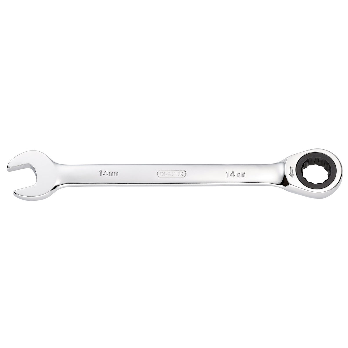 DRAPER Hi-Torq ; 14mm Metric Ratcheting Combination Spanner: Model No.8230MM