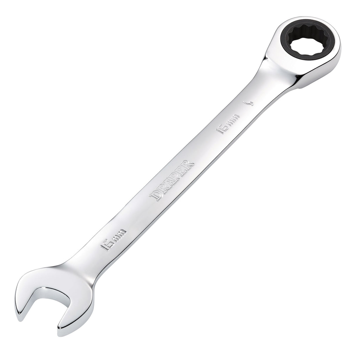 DRAPER Hi-Torq ; 16mm Metric Ratcheting Combination Spanner: Model No.8230MM