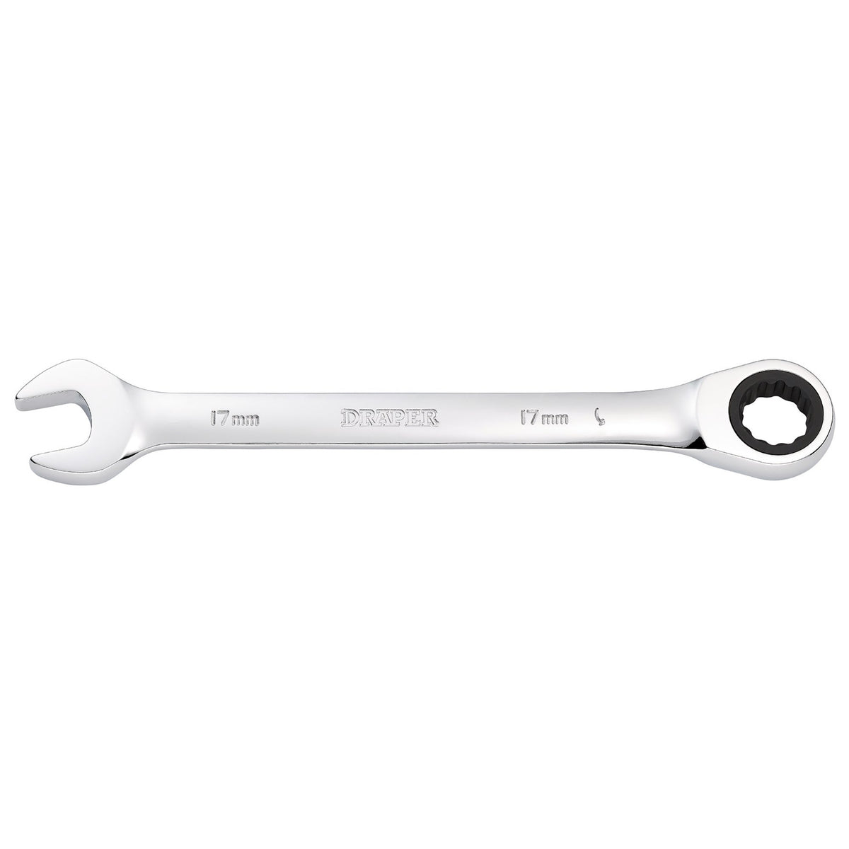 DRAPER Hi-Torq ; 17mm Metric Ratcheting Combination Spanner: Model No.8230MM