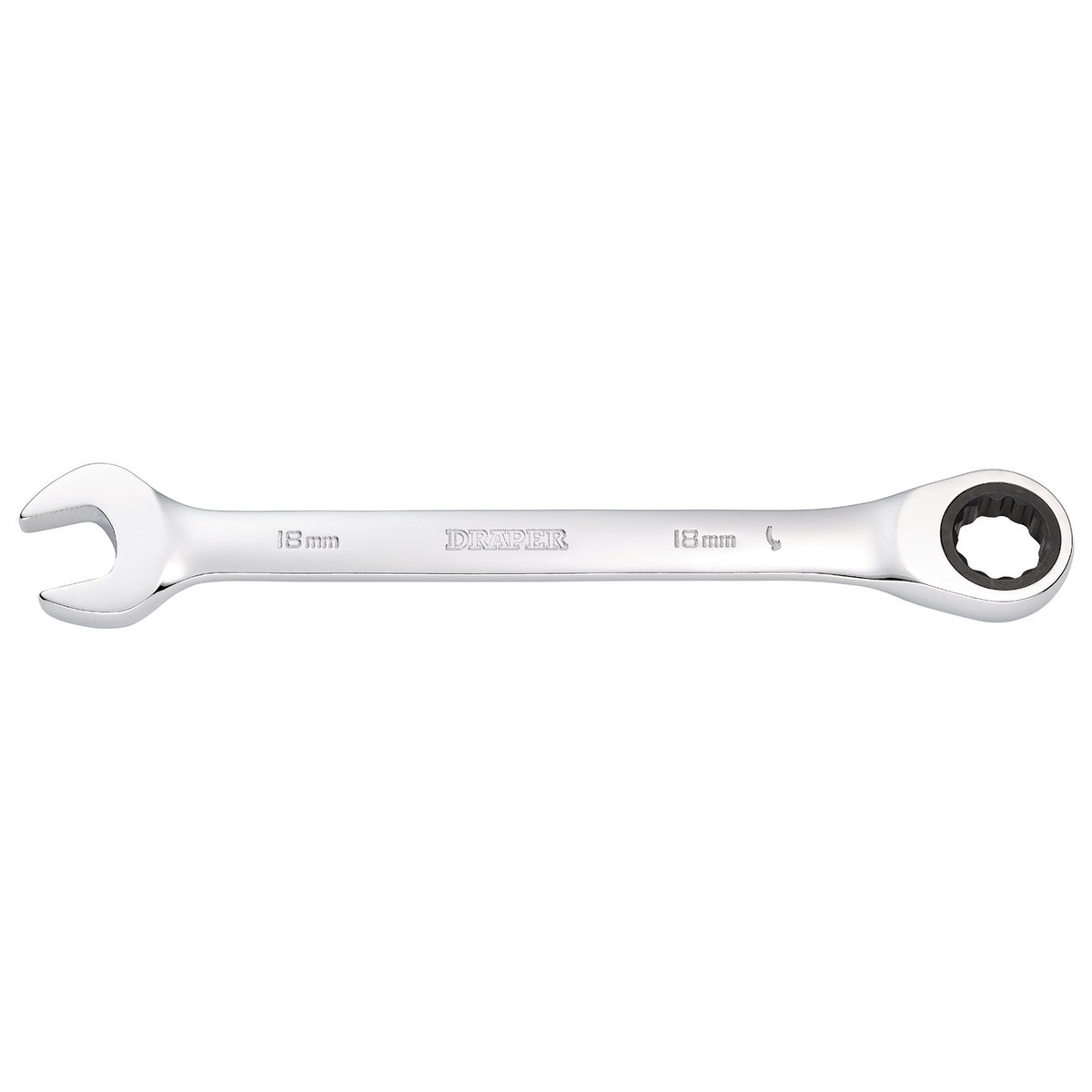 DRAPER Hi-Torq ; 18mm Metric Ratcheting Combination Spanner: Model No.8230MM
