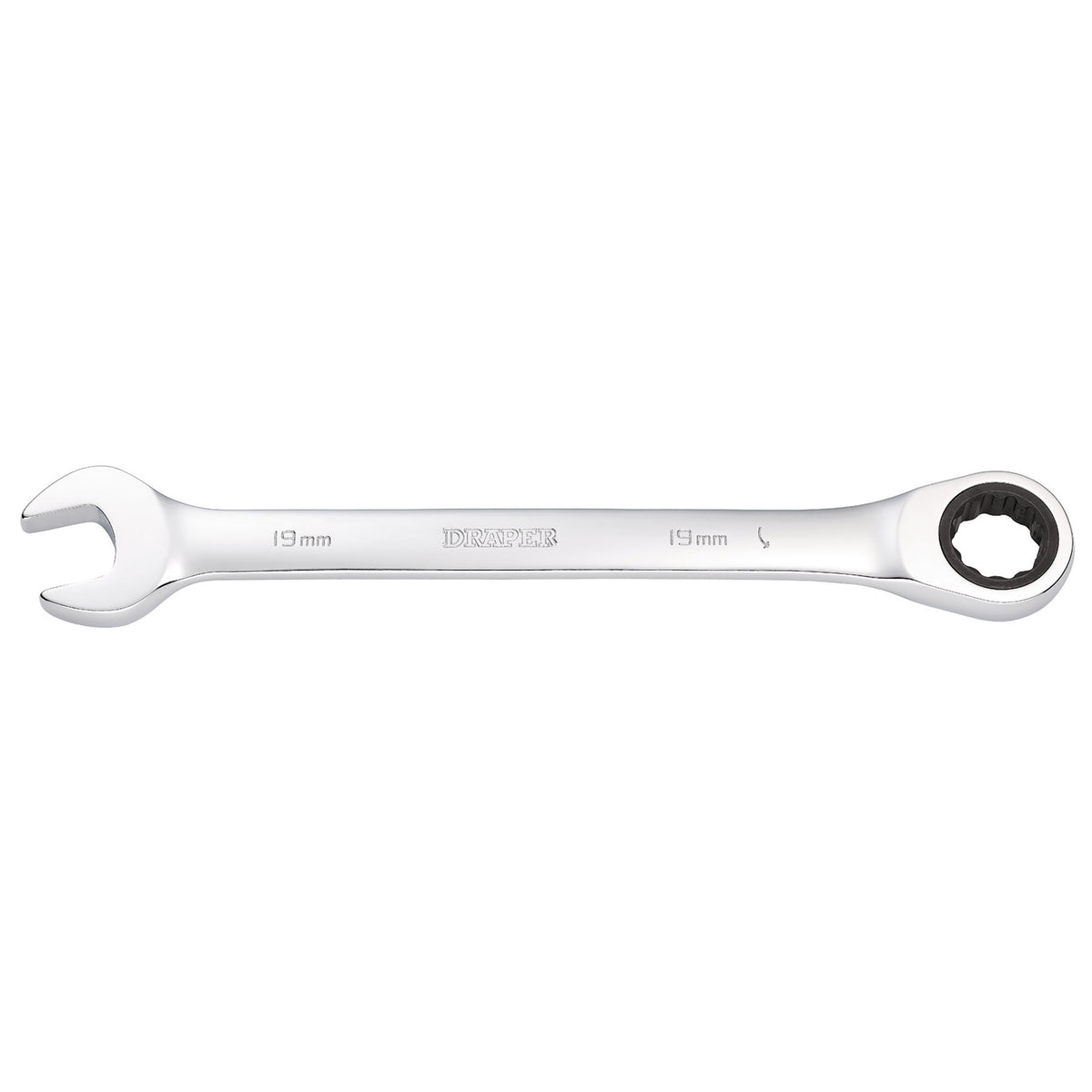 DRAPER Hi-Torq ; 19mm Metric Ratcheting Combination Spanner: Model No.8230MM