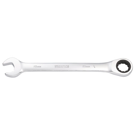 DRAPER Hi-Torq ; 19mm Metric Ratcheting Combination Spanner: Model No.8230MM
