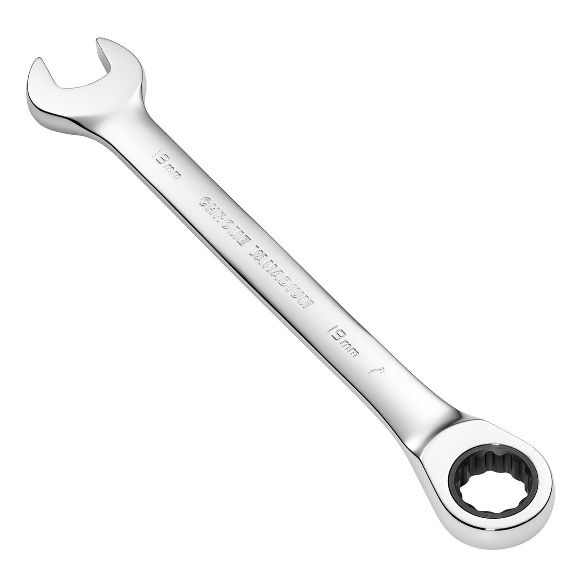 DRAPER Hi-Torq ; 19mm Metric Ratcheting Combination Spanner: Model No.8230MM
