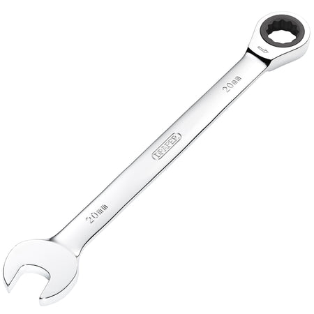 DRAPER Hi-Torq ; 20mm Metric Ratcheting Combination Spanner: Model No.8230MM