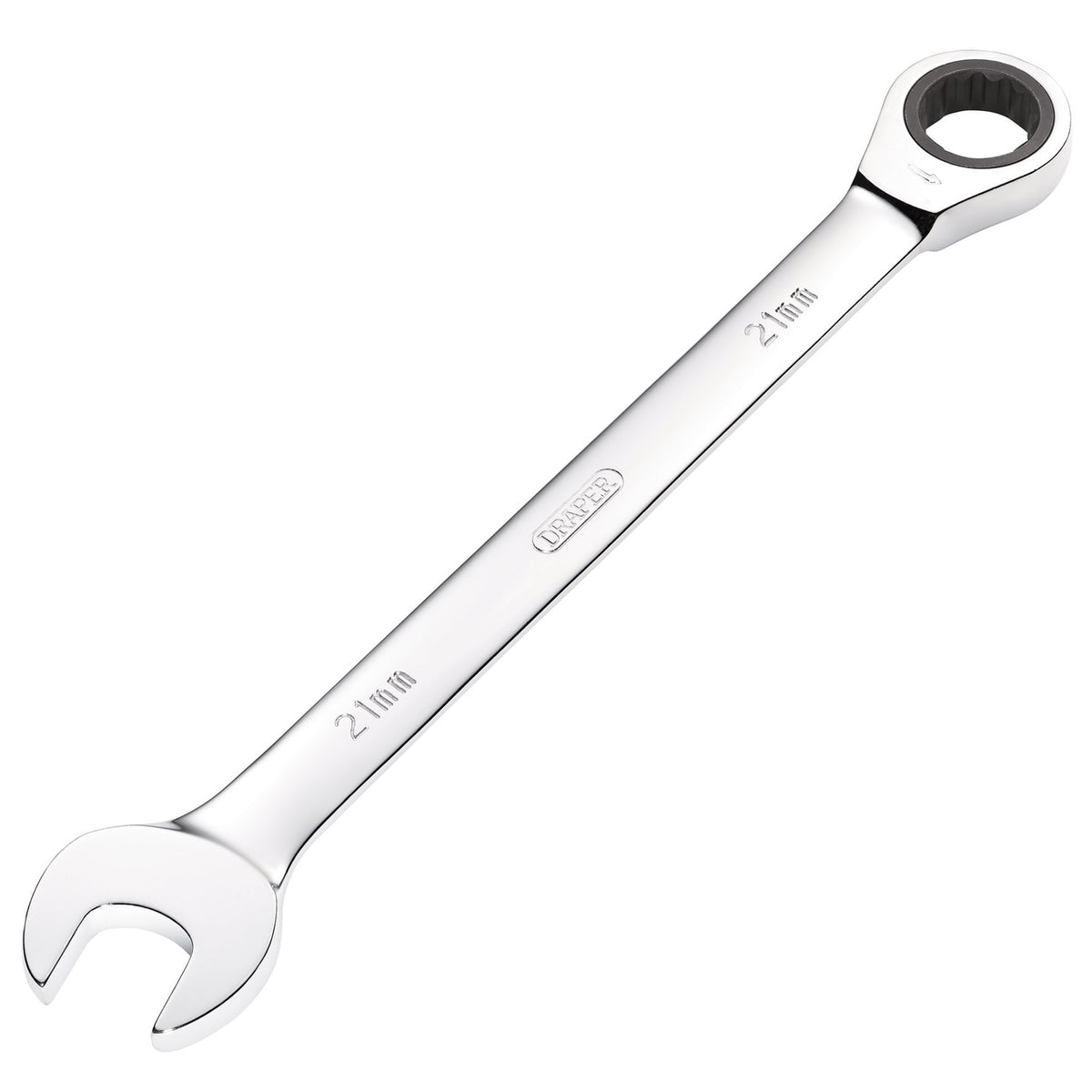 DRAPER Hi-Torq ; 21mm Metric Ratcheting Combination Spanner: Model No.8230MM