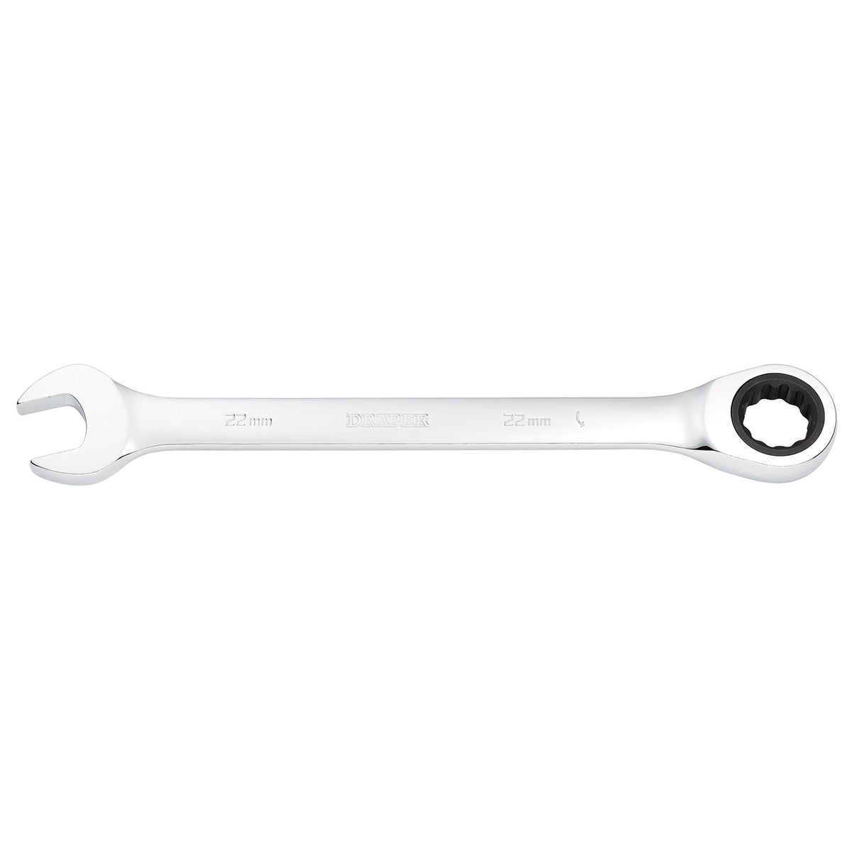 DRAPER Hi-Torq ; 22mm Metric Ratcheting Combination Spanner: Model No.8230MM