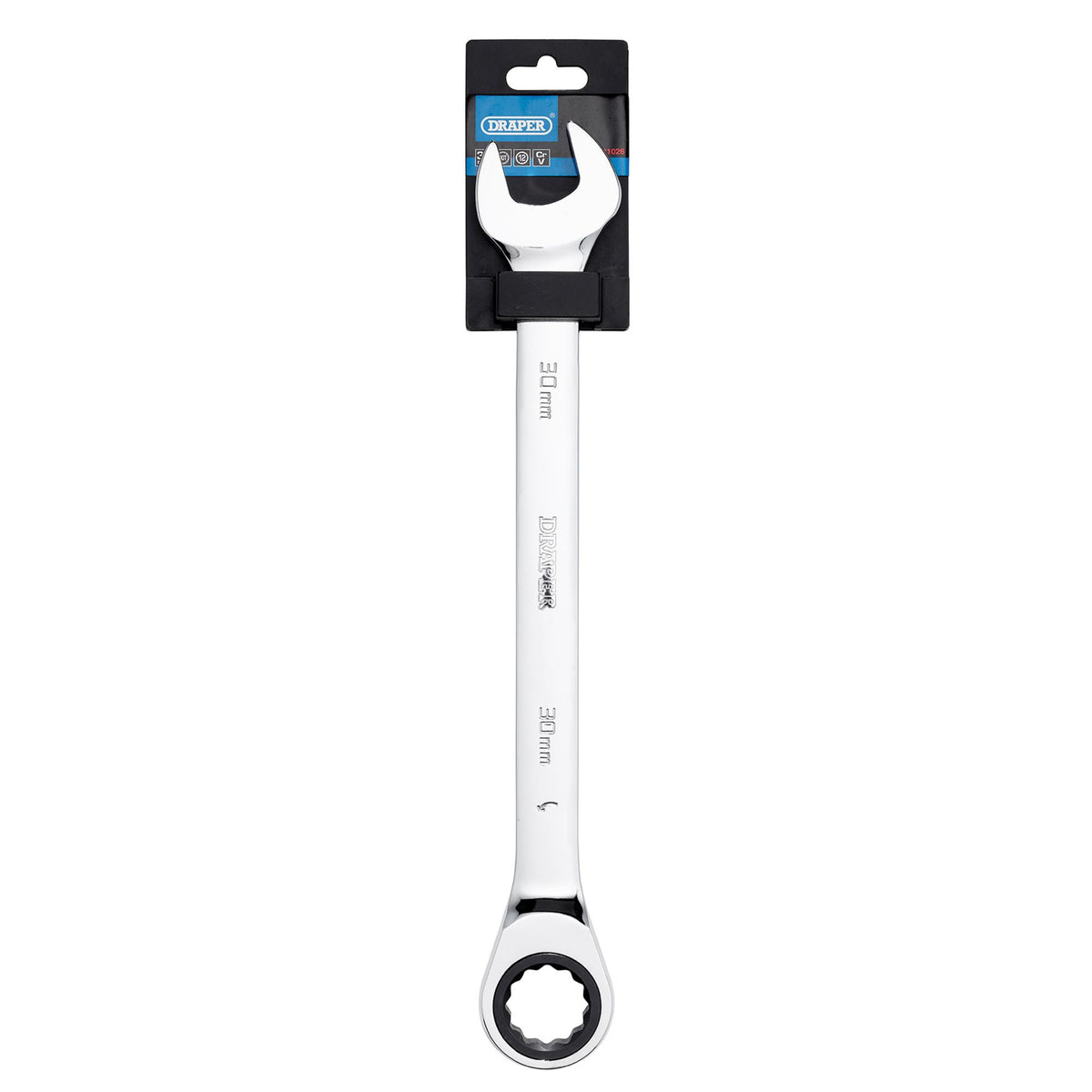 DRAPER Hi-Torq ; 30mm Metric Ratcheting Combination Spanner: Model No.8230MM