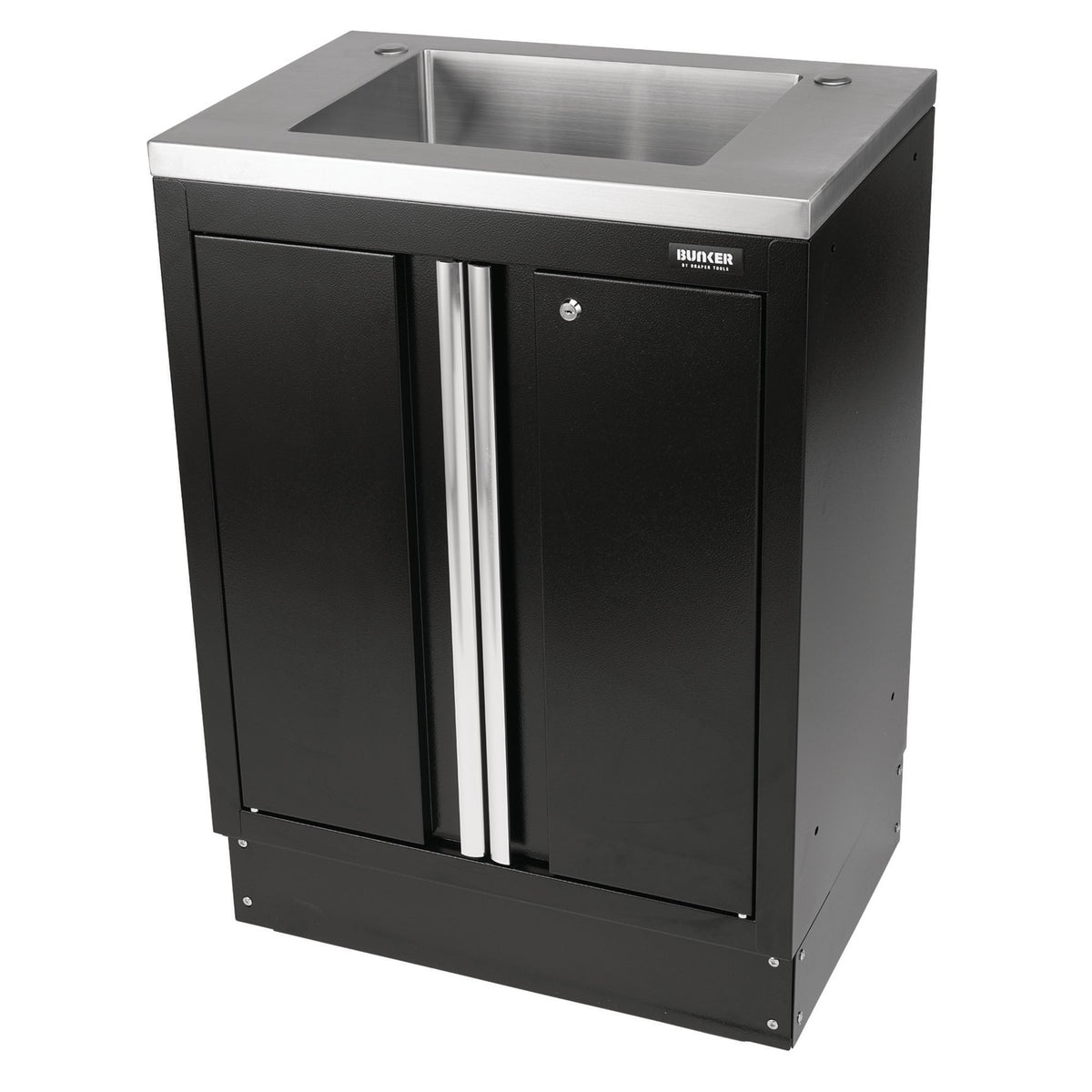 DRAPER BUNKER Modular Floor Cabinet with Sink, 2 Door, 680mm Model No. MS400-2BC/S