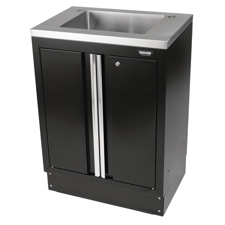 DRAPER BUNKER Modular Floor Cabinet with Sink, 2 Door, 680mm Model No. MS400-2BC/S