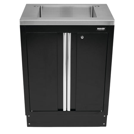 DRAPER BUNKER Modular Floor Cabinet with Sink, 2 Door, 680mm Model No. MS400-2BC/S