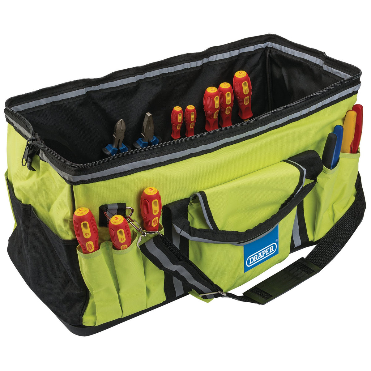 DRAPER Expert 600mm Hi-Vis Tool Bag: Model No.HVTB