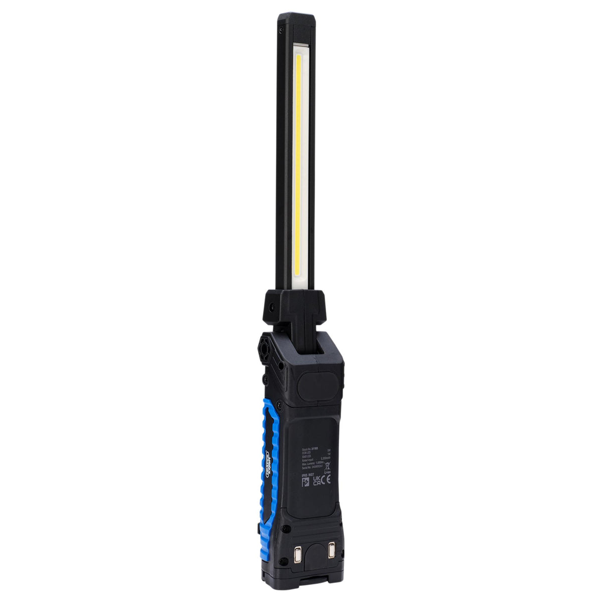 Draper Expert SMD/COB LED USB Rechargeable Flex Slim Worklight with Charging Station, 5W, 1000 Lumens, USB-C Cable Supplied : Model No. SL1000
