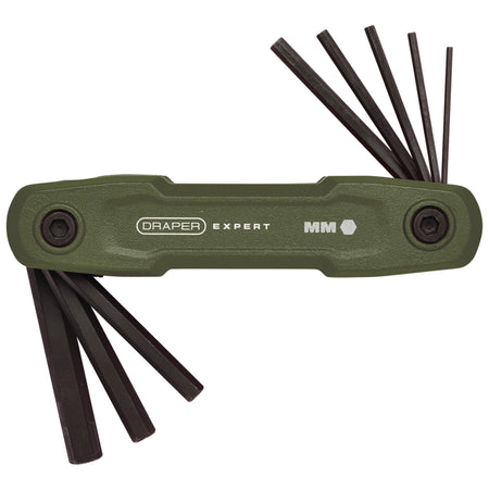 Draper Expert Metric Folding Hex Key Set (8 Piece)
