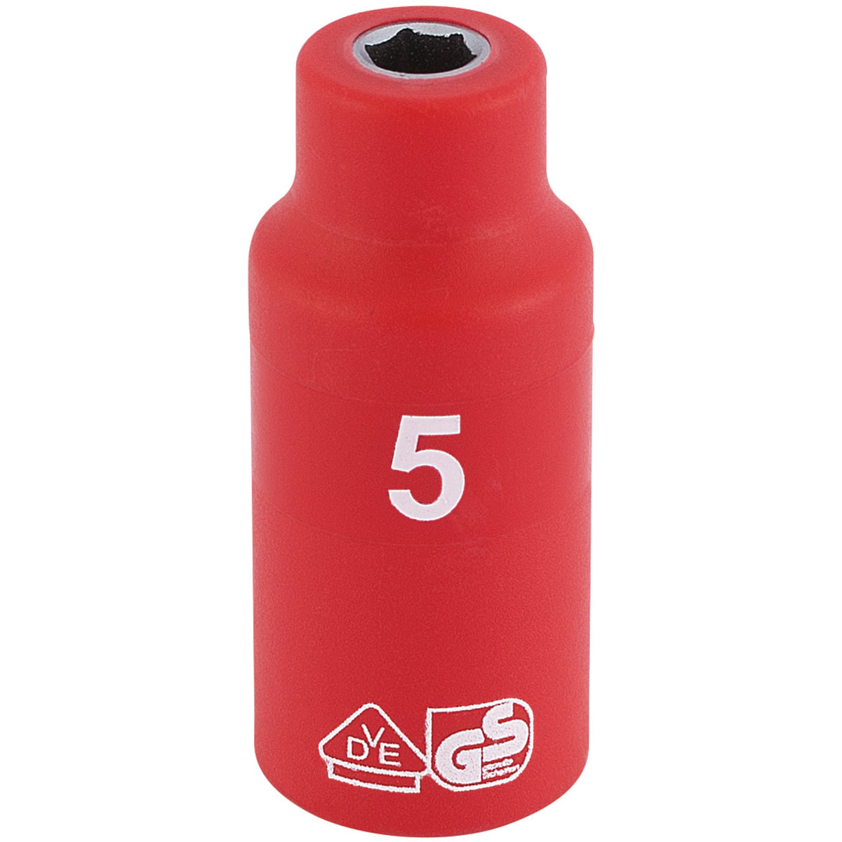 DRAPER 1/4" Sq. Dr. Fully Insulated VDE Socket (5mm): Model No. B6VDE-MM