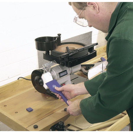 DRAPER 230V Wet and Dry Bench Grinder: Model No.GWD205A