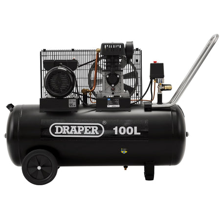 DRAPER 100L 230V 2.2kW (3hp) Belt-Driven Air Compressor: Model No.DA100/330