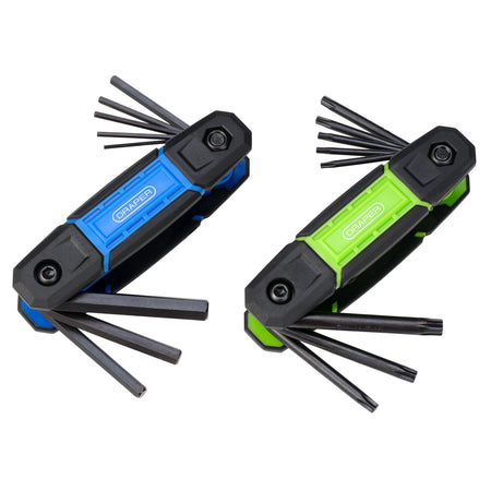 TX-STAR® and Metric Folding Hex Key Set (2 x 8 Piece)