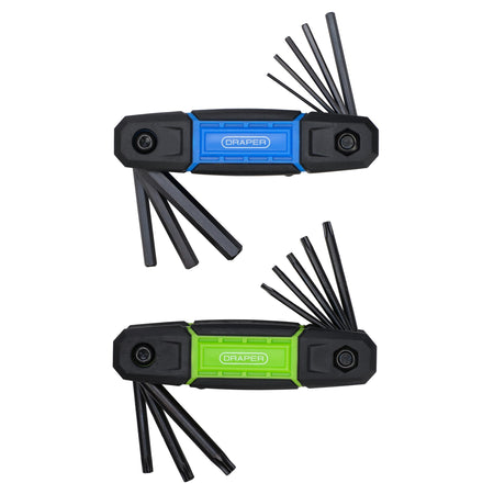TX-STAR® and Metric Folding Hex Key Set (2 x 8 Piece)
