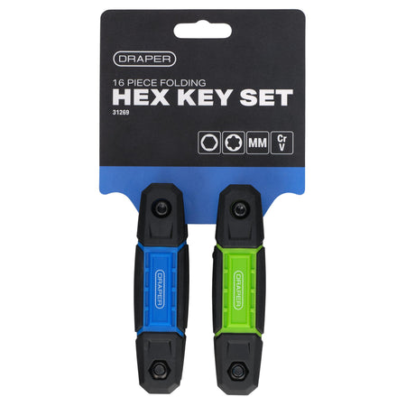 TX-STAR® and Metric Folding Hex Key Set (2 x 8 Piece)
