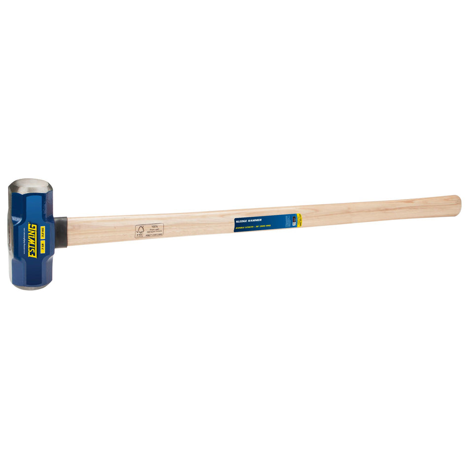 Estwing ESH-736W Hickory Shaft Sledge Hammer, 3.2kg/7lb : Model No. ESH-736W