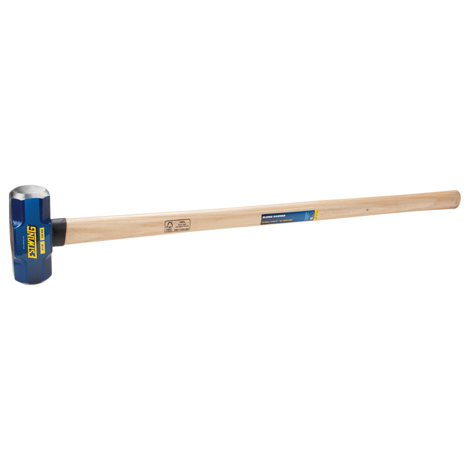Estwing ESH-836W Hickory Shaft Sledge Hammer, 3.6kg/8lb : Model No. ESH-836W