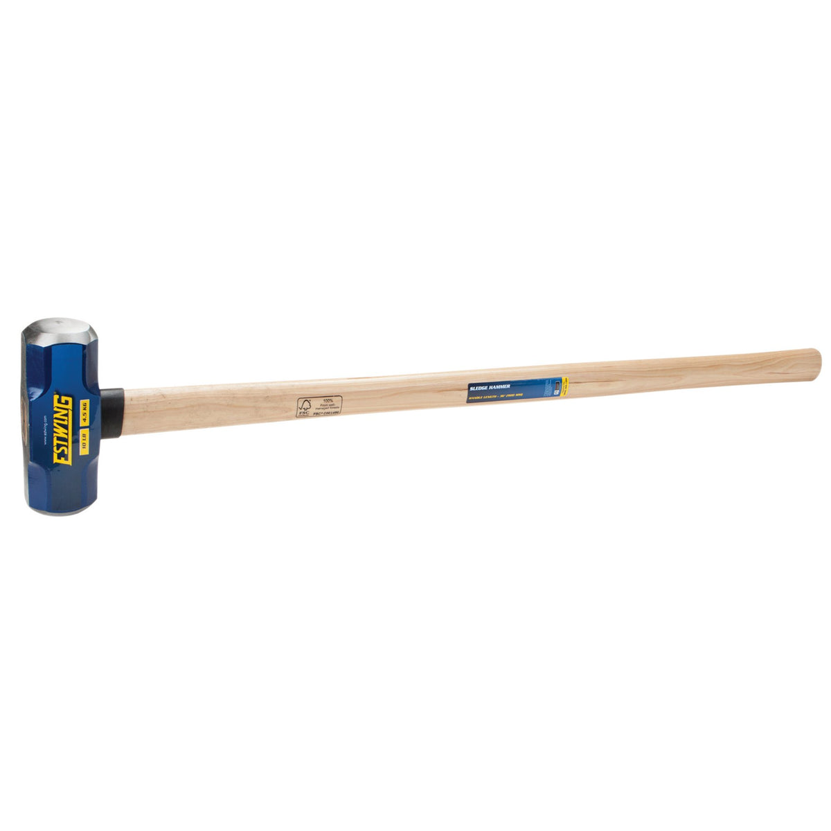 Estwing ESH-1036W Hickory Shaft Sledge Hammer, 4.5kg/10lb : Model No. ESH-1036W