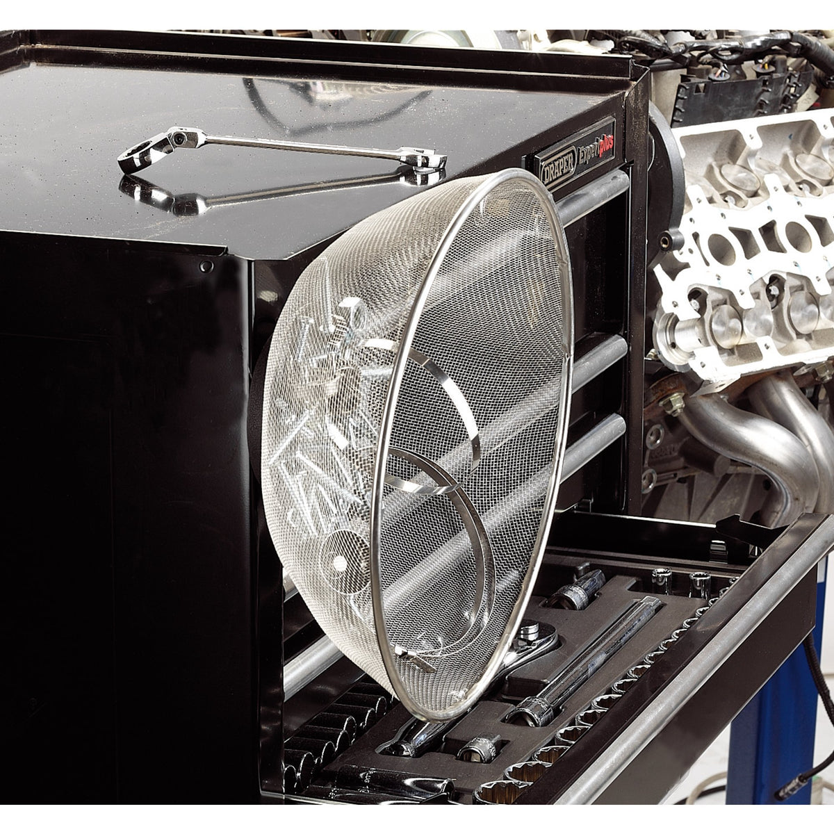 DRAPER Magnetic Stainless Steel Mesh Parts Washer Bowl: Model No.MPT15