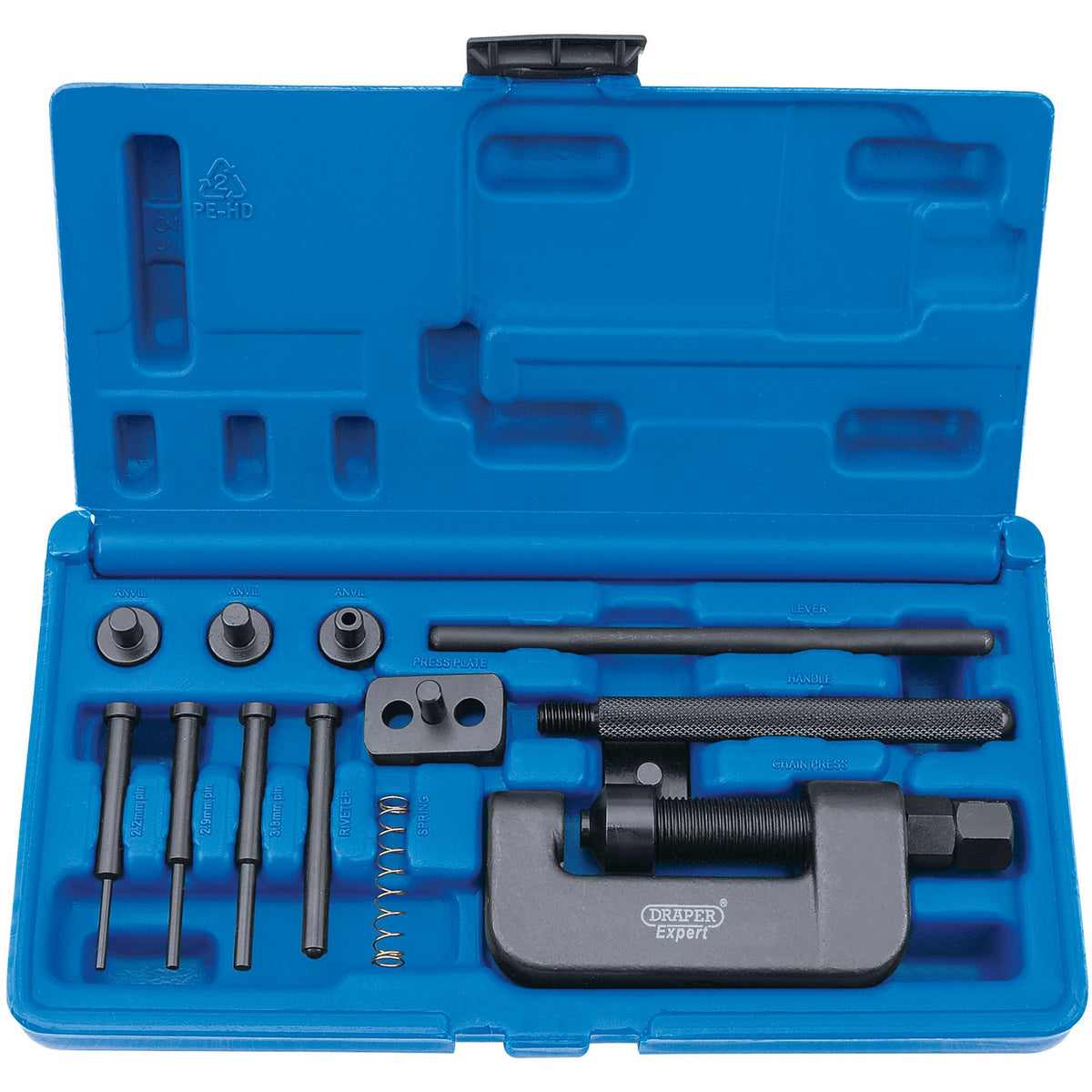 DRAPER Expert Motorcycle Chain Splitter and Riveter Kit: Model No.CBRK3